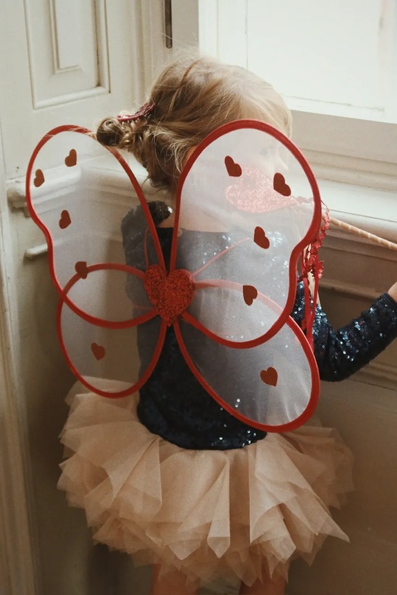 Konges Sløjd costum pentru copii FAIRY COSTUME rosu KS101137.9BYA
