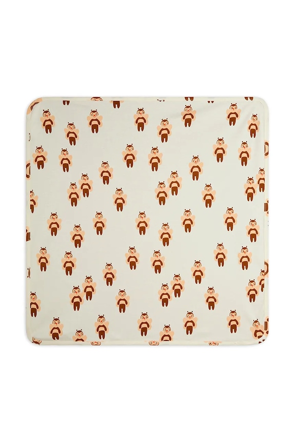 Detská deka Mini Rodini Bees 2566010911 béžová AW25