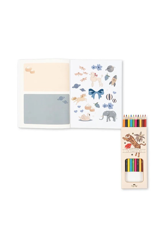 Розмальовка Konges Sløjd ACTIVITY BOOK WITH COLOURING PENCILS KS103663.9BYA барвистий AW25