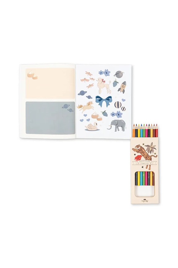 Розмальовка Konges Sløjd ACTIVITY BOOK WITH COLOURING PENCILS KS103663.9BYA барвистий AW25