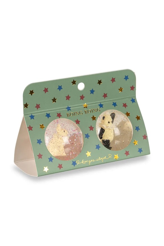Μπάλες από καουτσούκ Konges Sløjd BOUNCING BALL SETS 2-pack KS101903.9BYA λευκό AW25