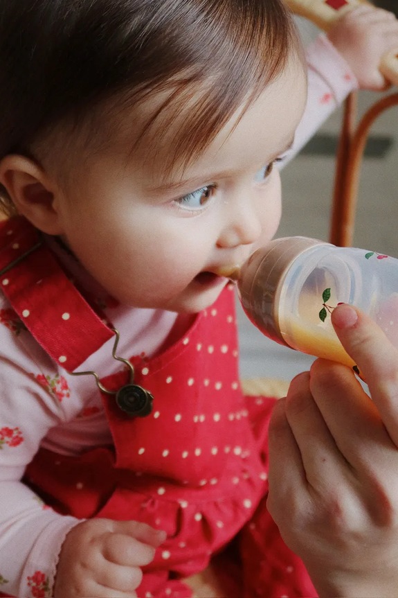 Konges Sløjd baba csősál kasmírral FOOD FEEDING SET rózsaszín KS103812.9BYA