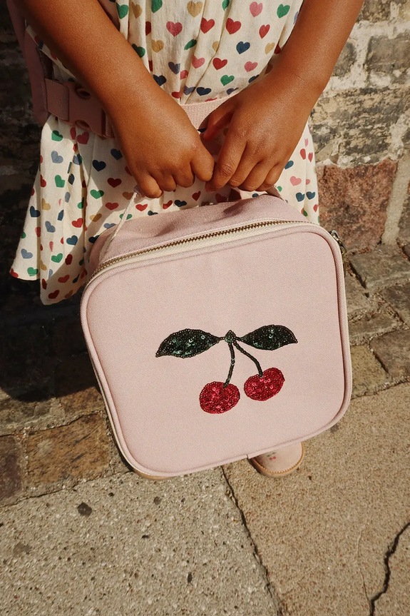 Konges Sløjd geantă termică pentru prânz CLOVER THERMO LUNCH BAG roz KS103458.9BYA
