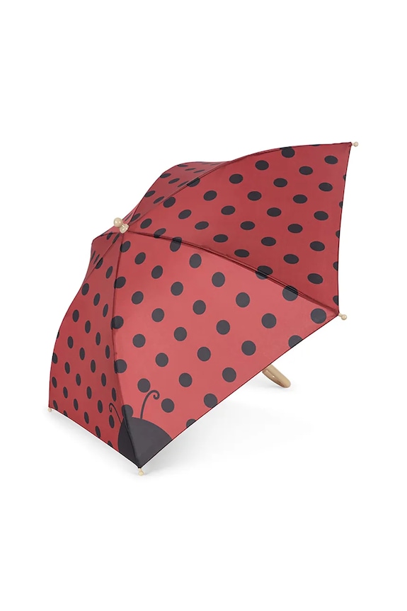 Detský dáždnik Konges Sløjd LADY DOT UMBRELLA KS103493.9BYA červená AW25