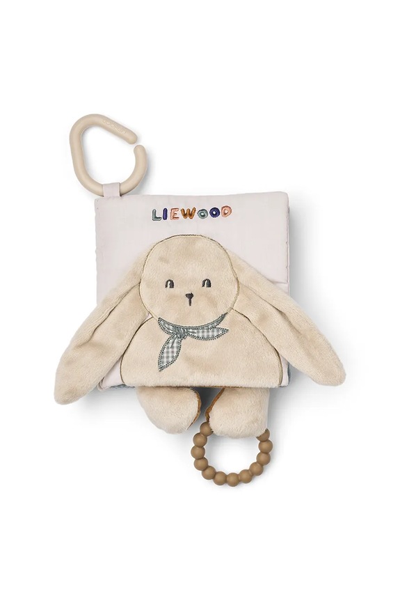 Liewood pandantiv bebeluș Fey Classic Fabric Book Produs pentru bebe bej LW20145.9BYA