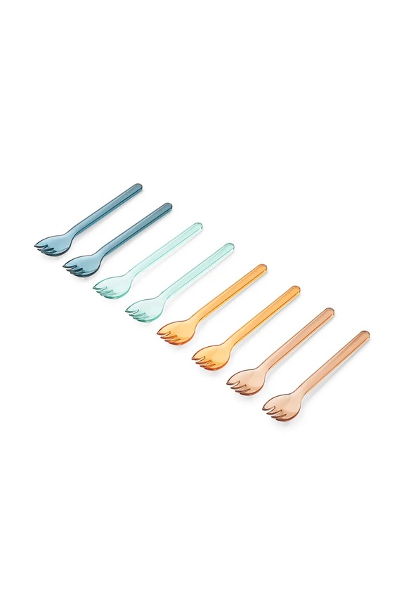 Liewood furculițe pentru copii Alonso Tritan Fork 8-pack multicolor LW20407.9BYA