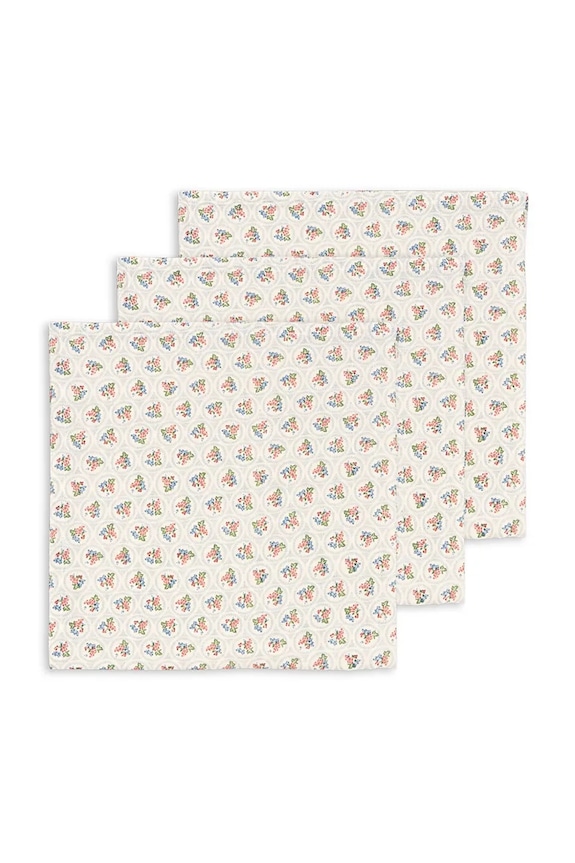 Бавовняна пелюшка для немовлят Konges Sløjd MUSLIN CLOTH GOTS 3-pack бежевий KS104186.9BYA