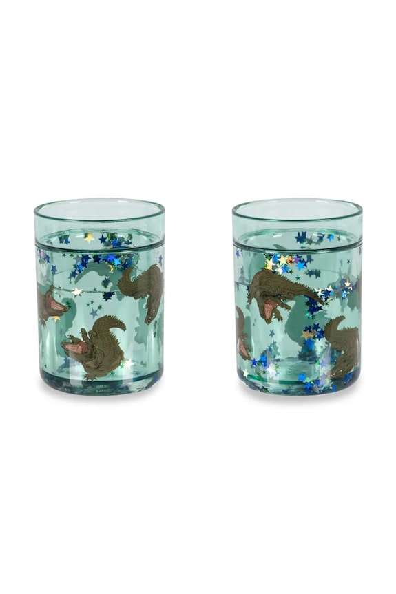 Σετ ποτήρια Konges Sløjd 2 PACK GLITTER CUPS 2-pack μπλε KS104169.9BYA