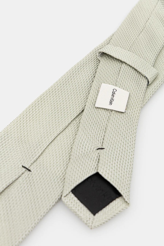 Calvin Klein krawat jedwabny CK2011E004 zielony AW25