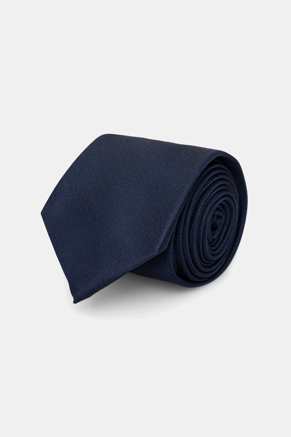Calvin Klein cravatta con seta blu navy CK2111E001