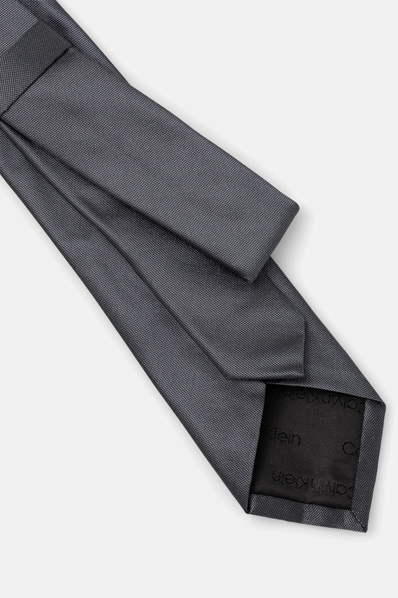 Calvin Klein krawat z dodatkiem jedwabiu CK2111E001 szary AW25