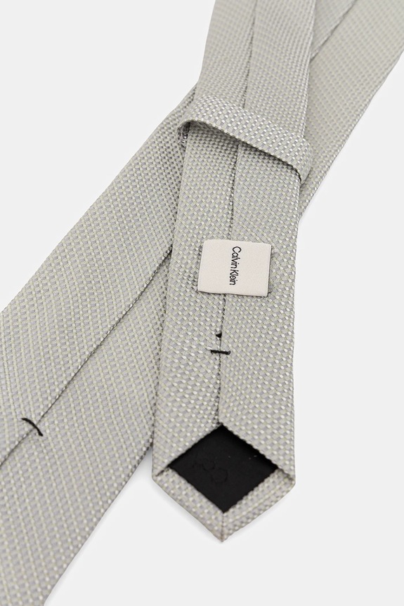 Calvin Klein γραβάτα ανδρική από πρόσμιξη μεταξιού CK2111E002 πράσινο SS26