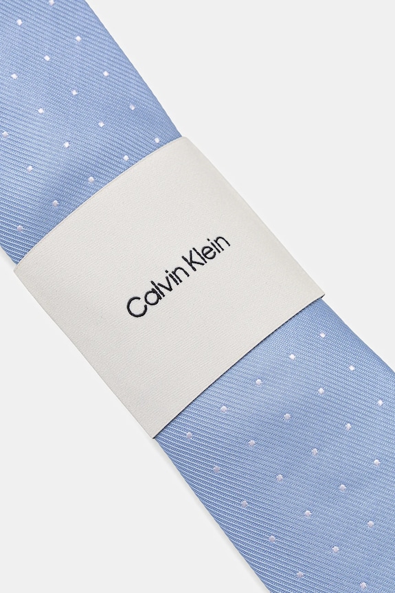 Accesorii Calvin Klein cravată pentru bărbați cu amestec de mătase CK2111E005 albastru