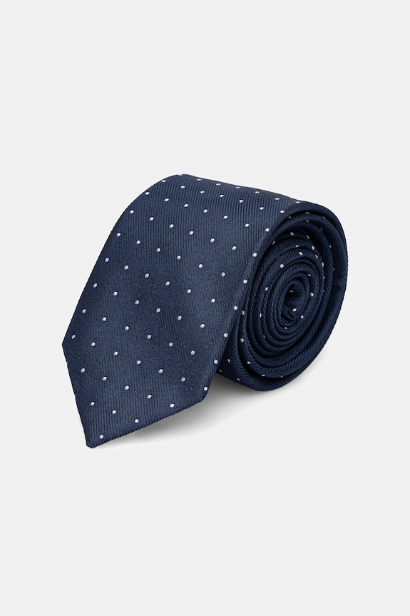 Calvin Klein cravatta da uomo con misto seta blu navy CK2111E005