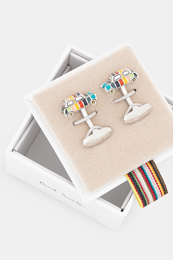 Accesorii Paul Smith butoni M1A.CUFF.AMINIC argintiu