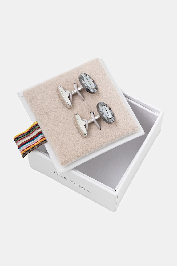 Accesorii Paul Smith butoni M1A.CUFF.TMOPL argintiu