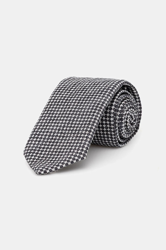Kravata BOSS H-TIE CM 7.5 253 sivá 50546033