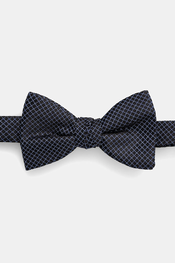 Hodvábny motýlik HUGO Bow tie dressy tmavomodrá 50545445