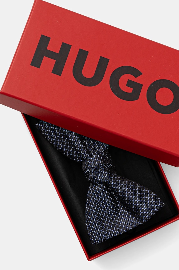 Doplnky Hodvábny motýlik HUGO Bow tie dressy 50545445 tmavomodrá