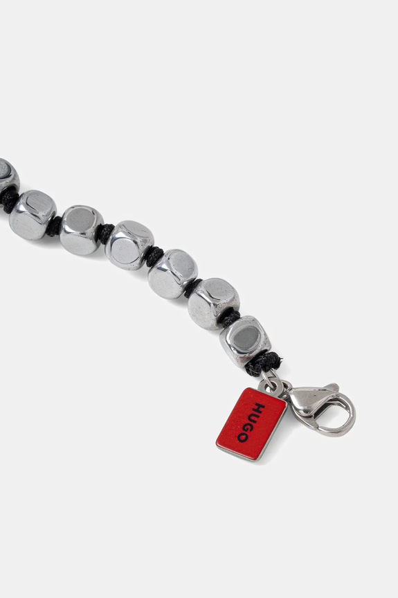 HUGO brățară E-CUBESCORD2-BRA 50544514 argintiu AW25