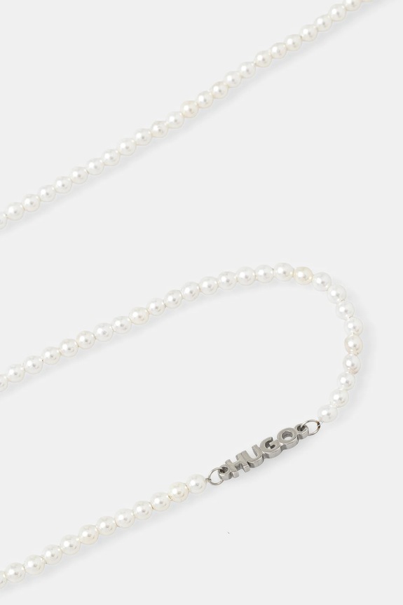 HUGO colier E-SMALLPEARL-NEC 50544522 alb AW25