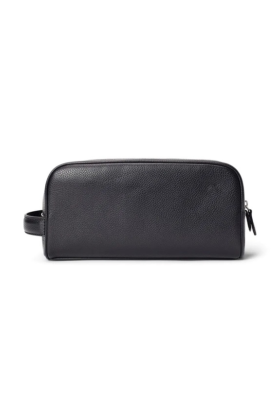 Αξεσουάρ Δερμάτινη τσάντα καλλυντικών Polo Ralph Lauren 405966737 μαύρο