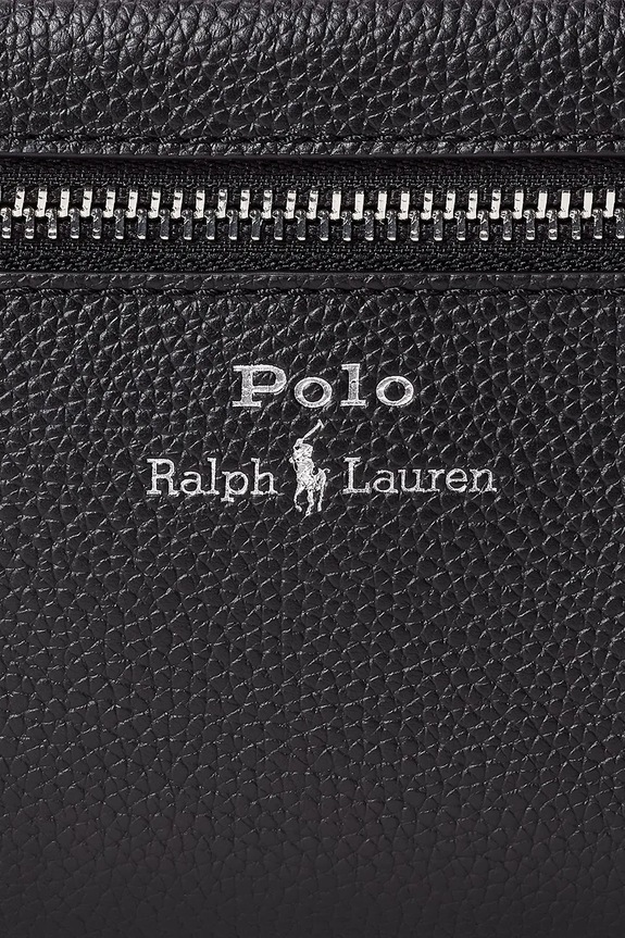 Δερμάτινη τσάντα καλλυντικών Polo Ralph Lauren 405966737 μαύρο