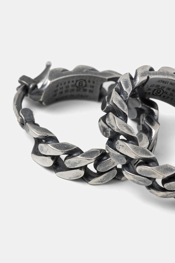 Сережки MM6 Maison Margiela SM7VG0100.SV0235.954 серебрянный AW25