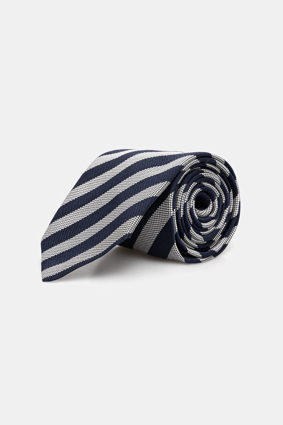 BOSS cravată din amestec de mătase H-TIE CM 7.5 253 bleumarin 50550432