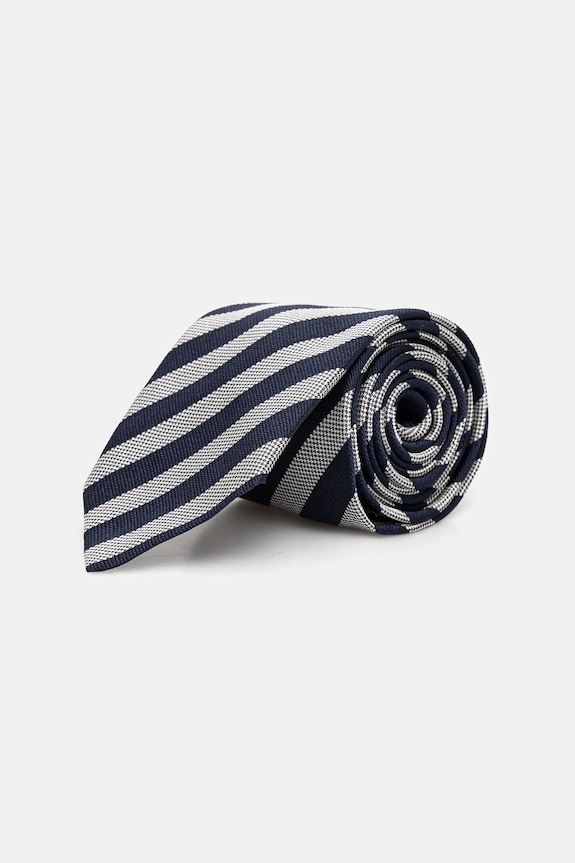 BOSS cravată din amestec de mătase H-TIE CM 7.5 253 bleumarin 50550432