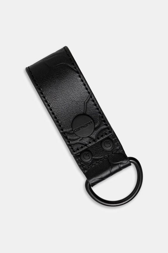 Carhartt WIP breloc de piele Camo Duck Keyholder negru I035401.00EXX
