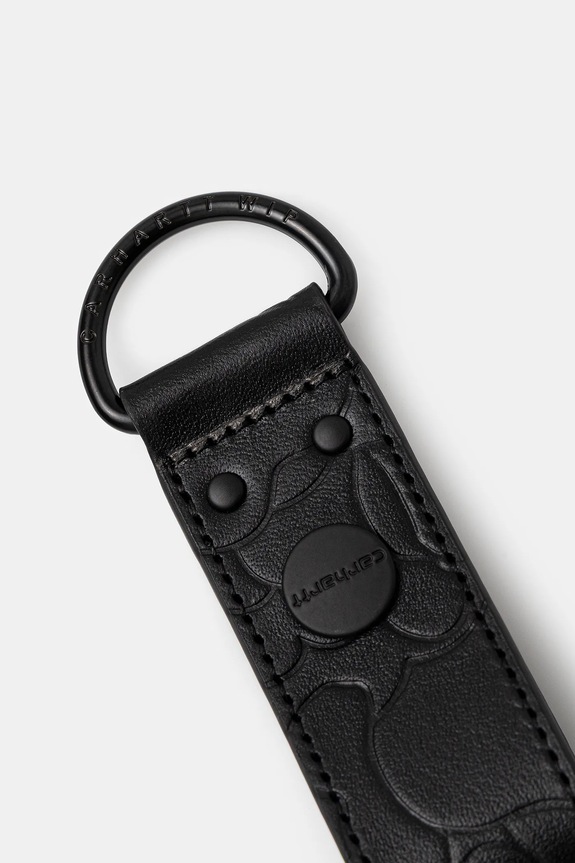 Carhartt WIP breloc de piele Camo Duck Keyholder I035401.00EXX negru AW25