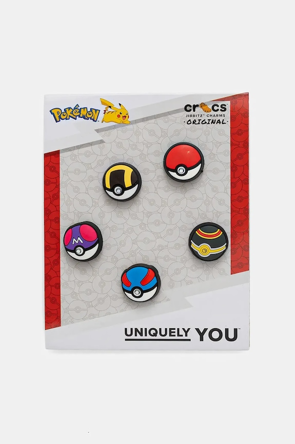 Crocs przypinki do obuwia Poke Ball 5-pack multicolor 10015745
