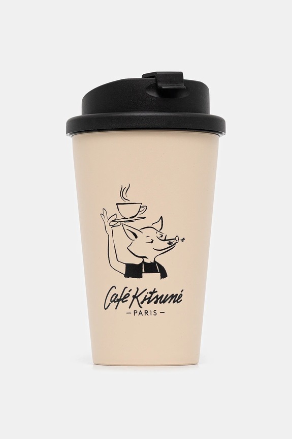 Café Kitsuné coffee mug Barista Fox Tumbler beige CKLU08102O0017