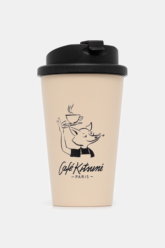 Café Kitsuné coffee mug Barista Fox Tumbler beige CKLU08102O0017