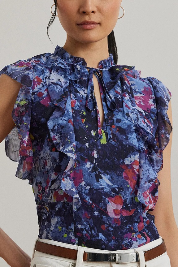 Lauren Ralph Lauren camicetta blu 200970718