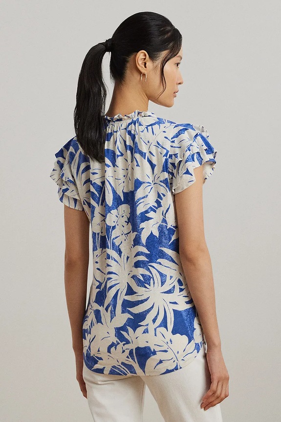 Lauren Ralph Lauren vászon felső 200976992 kék AW25