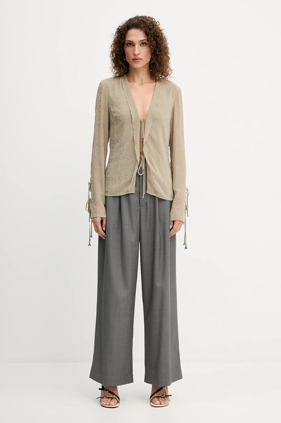 Patrizia Pepe bluzka 8C0807.A635 beżowy AW25
