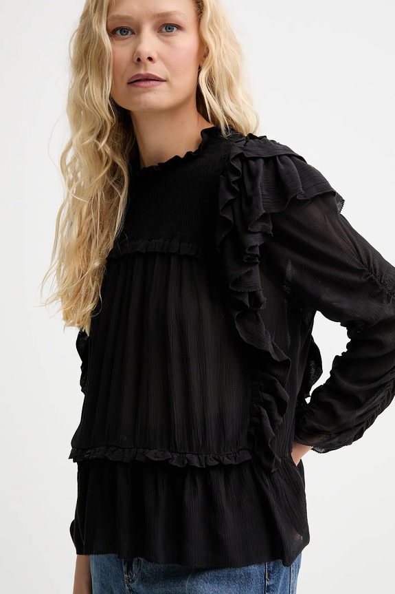 MUNTHE camicetta CRISP nero 252100225231