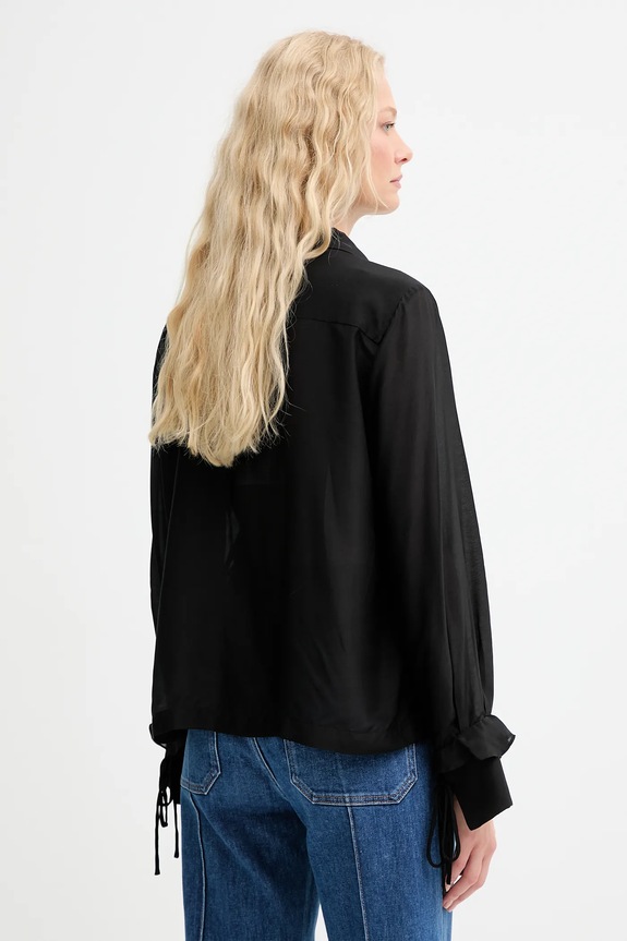 Odjeća Bluza s dodatkom svile MUNTHE LESIENNA 253100025326 crna