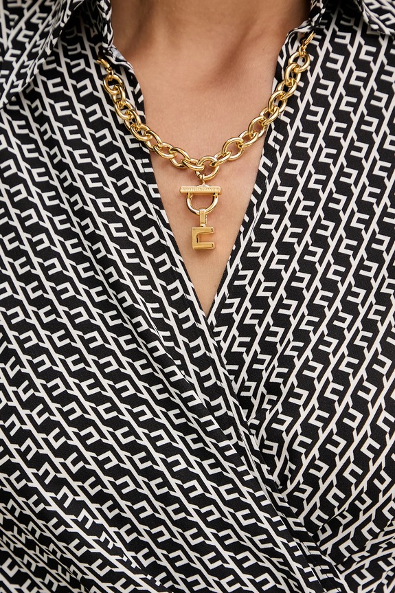 Bluza Elisabetta Franchi CAS0256E2 crna