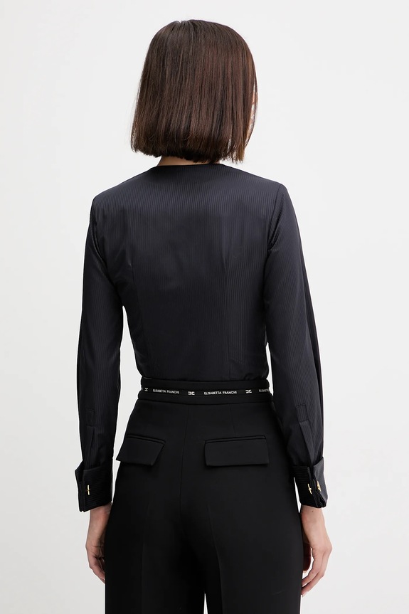 Ρούχα Βαμβακερό κορμάκι Elisabetta Franchi CB00256E2 σκούρο μπλε