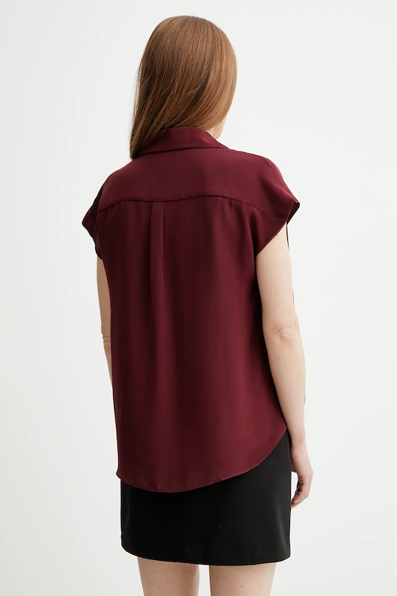 Ρούχα Μπλουζάκι Calvin Klein LV044C199G μπορντό