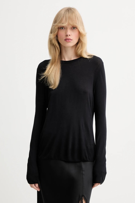 Pulover Calvin Klein Tanka črna LV044C339G