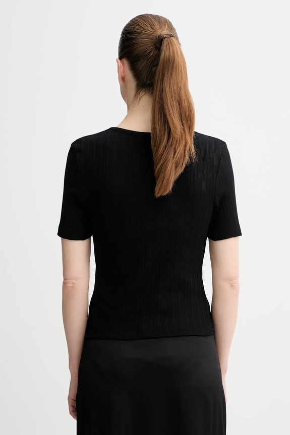 Odzież Samsoe Samsoe t-shirt bawełniany SAJUNI F25200028 czarny