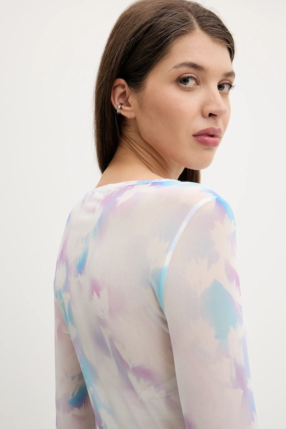 Μακρυμάνικο Karl Lagerfeld Jeans A3W17049 λευκό