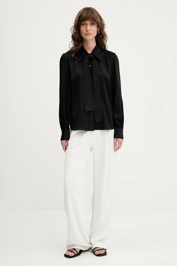 Košeľa HUGO Estrella 50543359 čierna AW25