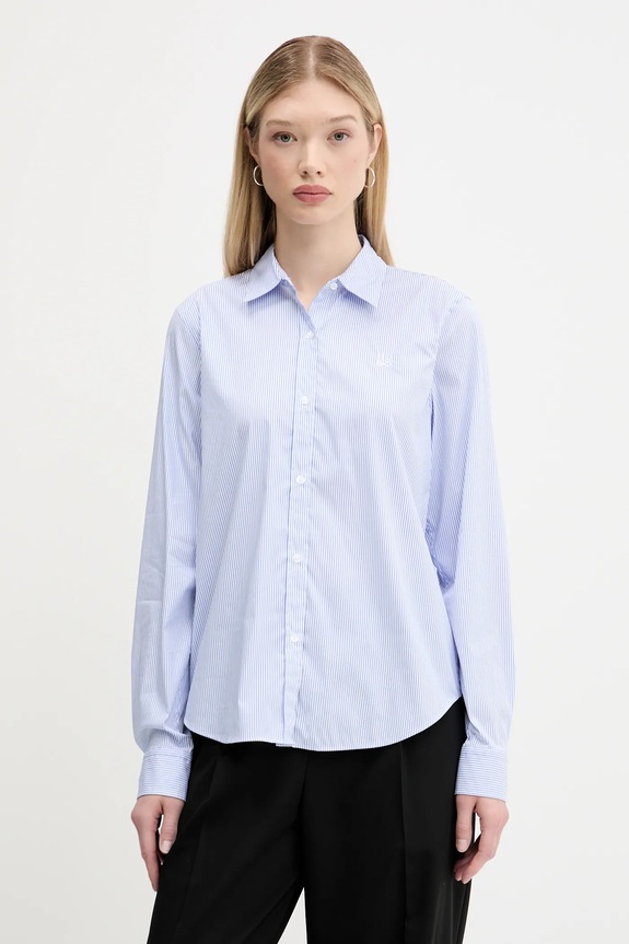 HUGO cămașă The Essential Shirt cu modele albastru 50544090