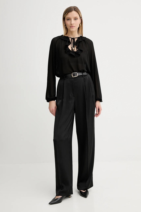 Μπλουζάκι MICHAEL Michael Kors MT541DQ7R3 μαύρο AW25