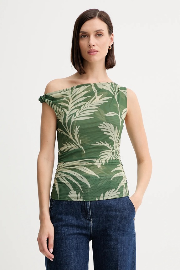 Blúzka Guess MIRIN slim zelená W5YP30.KBAH2